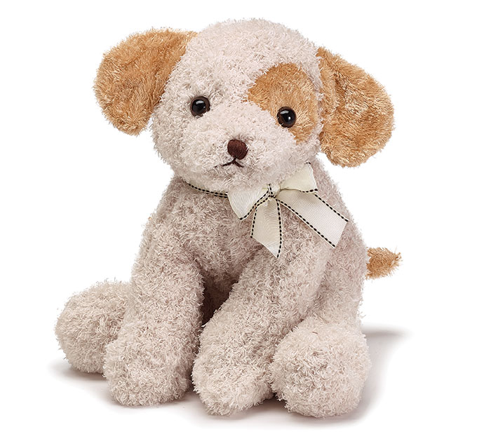 Plush Sitting Tan Puppy